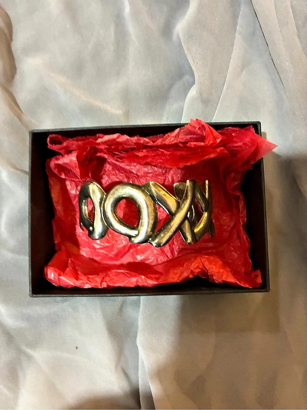 Mixed Metal Link Bracelet Gold Silver